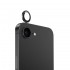 Протектор задна камера метални рингове MBX за iPhone 16e, Черен