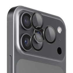 Протектор задна камера метални рингове MBX за iPhone 17 Pro, 17 Pro Max, Черен