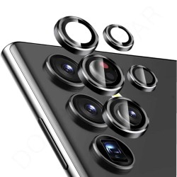 Протектор задна камера метални рингове MBX за Samsung Galaxy S23 Ultra (S918B), Черен