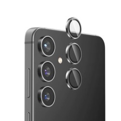 Протектор задна камера метални рингове MBX за Samsung Galaxy S24 (S921B), Черен