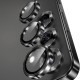 Стъклен протектор с метални рингове за задна камера MBX за Samsung Galaxy S25, Черен от Fonax.bg