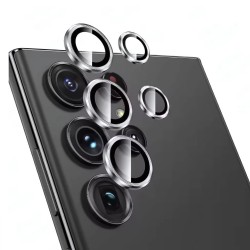 Протектор задна камера метални рингове MBX за Samsung Galaxy S25 Ultra, Сребрист