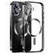 Силиконов кейс bSmart Chrome Magsafe с протектори за камерите, За iPhone 16 (6.1), Черен от Fonax.bg