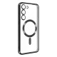 Силиконов кейс bSmart Chrome Magsafe с протектори за камерите, За Samsung Galaxy A27, Черен