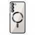 Силиконов кейс bSmart Chrome Magsafe с протектори за камерите, За Samsung Galaxy S24 FE, Черен