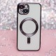 Силиконов кейс bSmart Chrome Magsafe с протектори за камерите, За Samsung Galaxy S26 FE, Черен