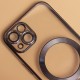 Силиконов кейс bSmart Chrome Magsafe с протектори за камерите, За Samsung Galaxy S26 FE, Черен