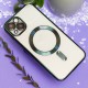 Силиконов кейс bSmart Chrome Magsafe с протектори за камерите, за Samsung Galaxy S26 FE, зелен