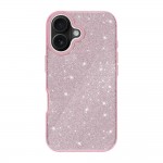 Силиконов кейс bSmart Glitter 3в1 за iPhone 17 (6.3) розов