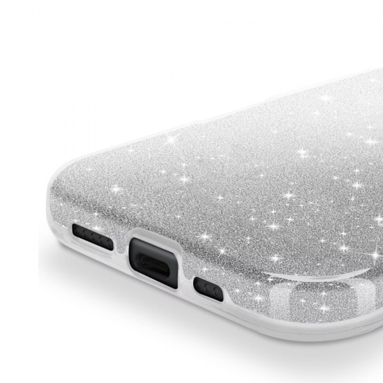 Силиконов кейс bSmart Glitter 3в1 за iPhone 17 Pro Max (6.9) сребрист от Fonax.bg