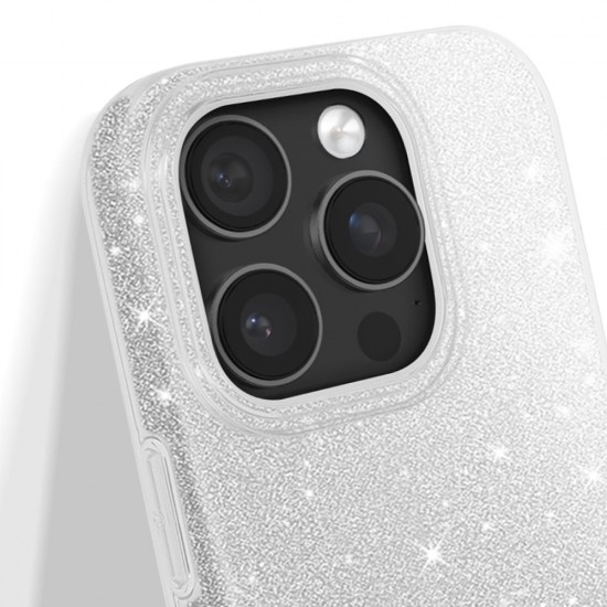 Силиконов кейс bSmart Glitter 3в1 за iPhone 17 Pro Max (6.9) сребрист от Fonax.bg