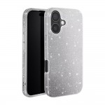 Силиконов кейс bSmart Glitter 3в1 за Samsung Galaxy A37 сребрист