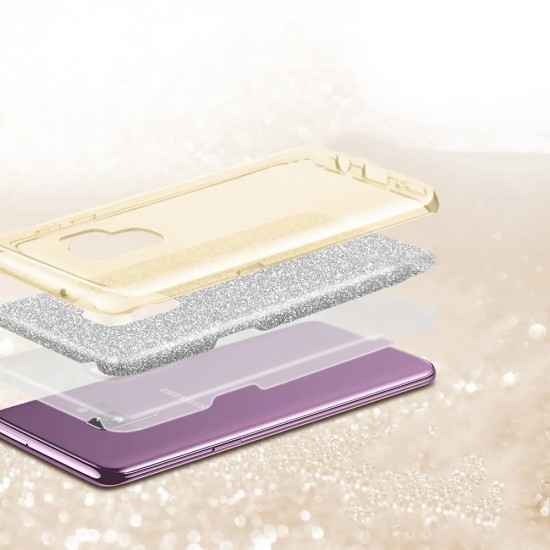Силиконов кейс bSmart Glitter 3в1 за Samsung Galaxy A56 / A36 златист от Fonax.bg
