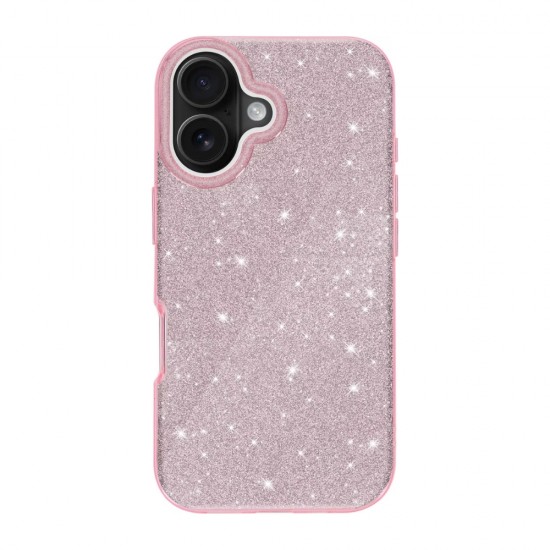 Силиконов кейс bSmart Glitter 3в1 за Samsung Galaxy A57 розов