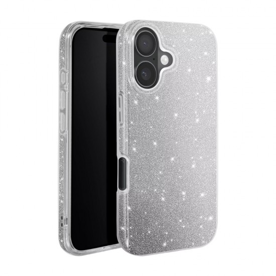 Силиконов кейс bSmart Glitter 3в1 за Samsung Galaxy A57 сребрист