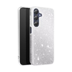 Силиконов кейс bSmart Glitter 3в1 за Samsung Galaxy S26 Plus сребрист