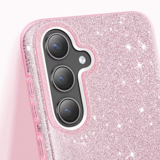 Силиконов кейс bSmart Glitter 3в1 за Samsung Galaxy S26 розов от Fonax.bg