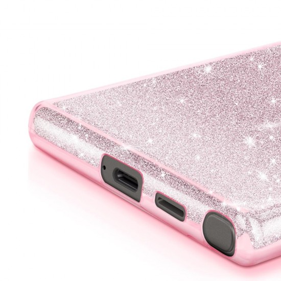 Силиконов кейс bSmart Glitter 3в1 за Samsung Galaxy S26 Ultra розов от Fonax.bg