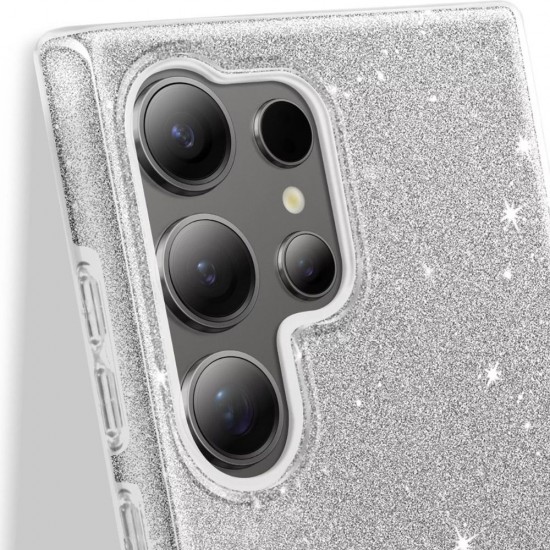 Силиконов кейс bSmart Glitter 3в1 за Samsung Galaxy S26 Ultra сребрист от Fonax.bg