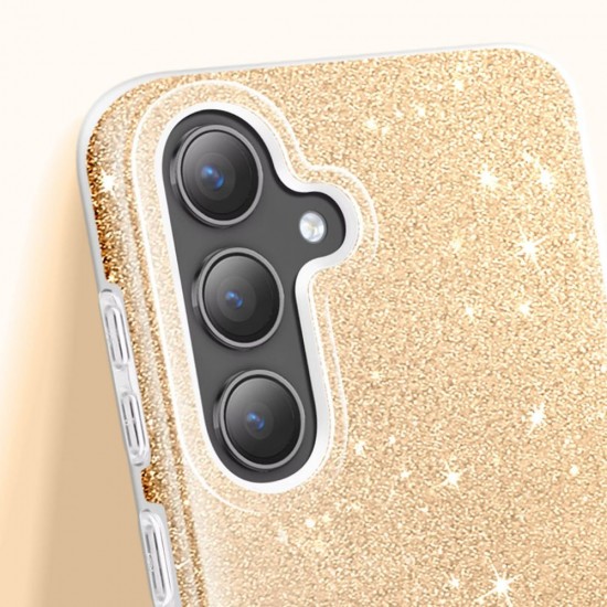 Силиконов кейс bSmart Glitter 3в1 за Samsung Galaxy S26 златист от Fonax.bg