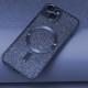 Силиконов кейс bSmart Glitter Chrome Magsafe с протектори за камерите, За iPhone 14 Pro Max (6.7), Син от Fonax.bg