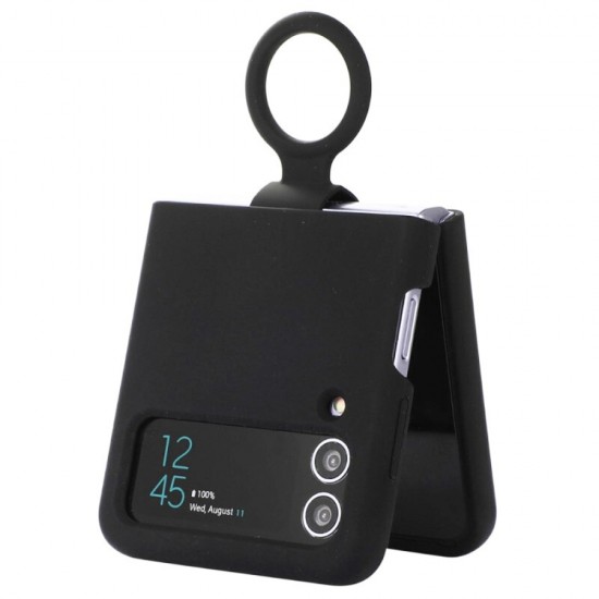 Силиконов кейс bSmart Silicone Cover с пръстен, За Samsung Galaxy Z Flip4 5G, Черен от Fonax.bg