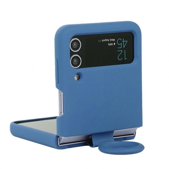 Силиконов кейс bSmart Silicone Cover с пръстен, За Samsung Galaxy Z Flip4 5G, Син от Fonax.bg