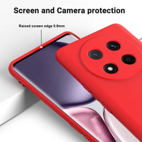 Силиконов кейс bSmart Silicone Soft Cover, За Honor Magic8 Lite, Червен от Fonax.bg