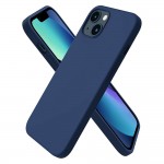 Силиконов кейс bSmart Silicone Soft Cover, За iPhone 13 (6.1), Тъмносин