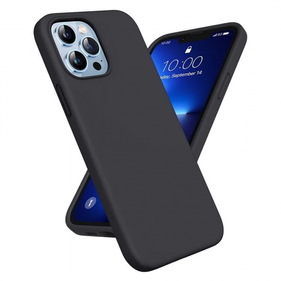 Силиконов кейс bSmart Silicone Soft Cover, За iPhone 14 (6.1), Черен от Fonax.bg