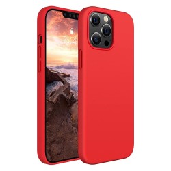 Силиконов кейс bSmart Silicone Soft Cover, За iPhone 14 (6.1), Червен