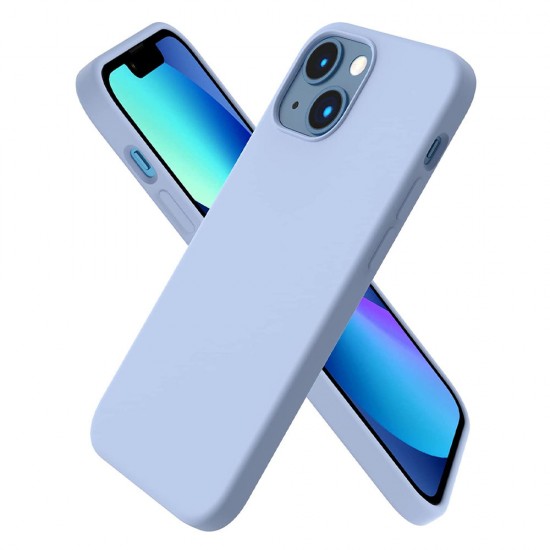 Силиконов кейс bSmart Silicone Soft Cover, За iPhone 14 (6.1), Светлосин от Fonax.bg