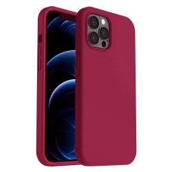 Силиконов кейс bSmart Silicone Soft Cover, За iPhone 14 Pro (6.1), Бордо