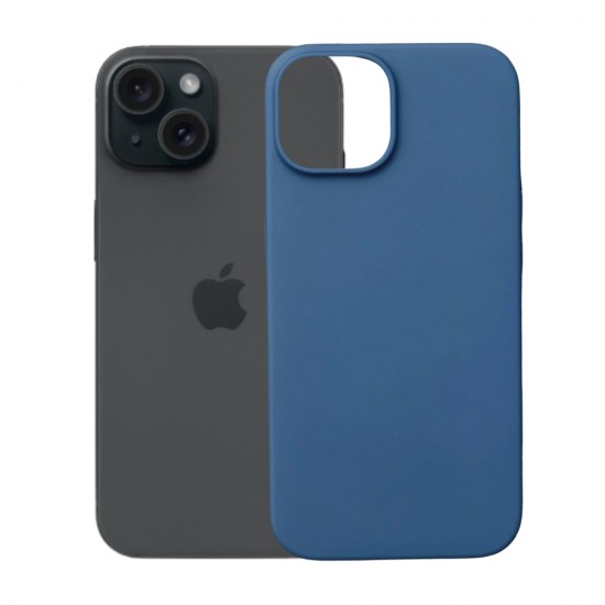 Силиконов кейс bSmart Silicone Soft Cover, За iPhone 15 Pro (6.1), Тъмносин от Fonax.bg