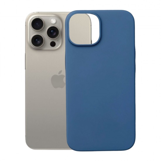Силиконов кейс bSmart Silicone Soft Cover, За iPhone 15 Pro Max (6.7), Тъмносин от Fonax.bg