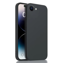 Силиконов кейс bSmart Silicone Soft Cover, За iPhone 16e / 17e, Черен