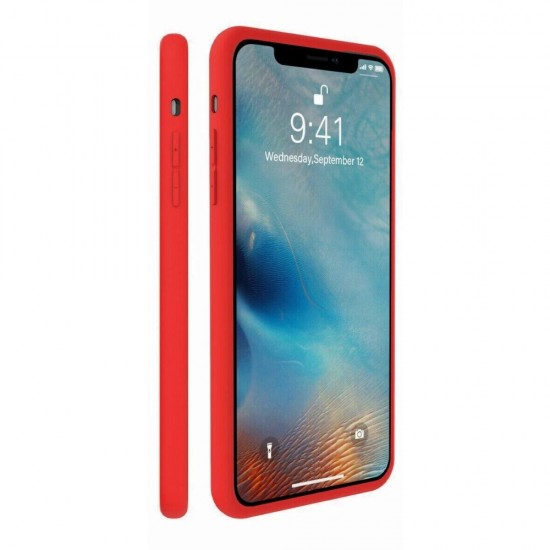 Силиконов кейс bSmart Silicone Soft Cover, За iPhone 16e, Червен от Fonax.bg