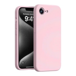 Силиконов кейс bSmart Silicone Soft Cover, За iPhone 16e / 17e, Розов