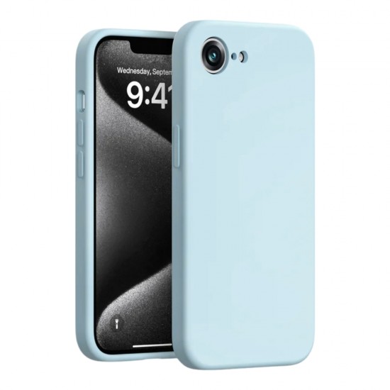 Силиконов кейс bSmart Silicone Soft Cover, За iPhone 16e, Светлосин от Fonax.bg
