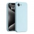 Силиконов кейс bSmart Silicone Soft Cover, За iPhone 16e / 17e, Светлосин
