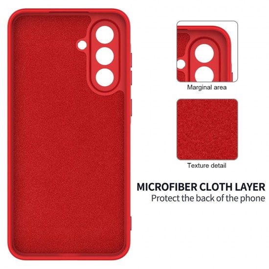 Силиконов кейс bSmart Silicone Soft Cover, За Samsung Galaxy A17, Червен от Fonax.bg