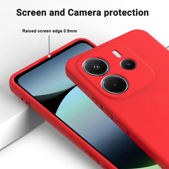 Силиконов кейс bSmart Silicone Soft Cover, За Xiaomi Redmi Note 15 5G / 4G, Червен от Fonax.bg