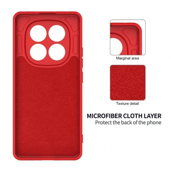 Силиконов кейс bSmart Silicone Soft Cover, За Xiaomi Redmi Note 15 Pro 5G, Червен от Fonax.bg