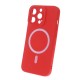 Силиконов кейс bSmart Silicone Soft Magsafe, За iPhone 14 (6.1), Червен от Fonax.bg