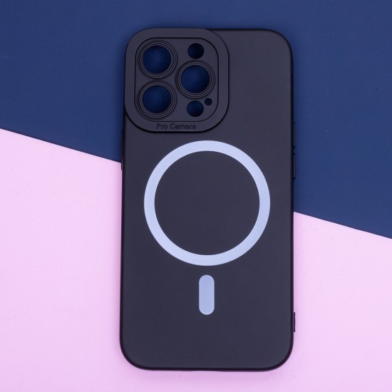 Силиконов кейс bSmart Silicone Soft Magsafe, За iPhone 15 (6.1), Черен от Fonax.bg