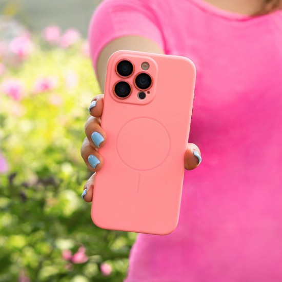 Силиконов кейс bSmart Ultra Trendy Vivid MagSafe, За iPhone 16 (6.1), Розов от Fonax.bg