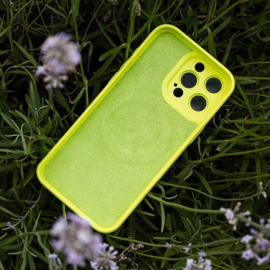 Силиконов кейс bSmart Ultra Trendy Vivid MagSafe, За iPhone 16 Pro Max (6.9), Зелен от Fonax.bg