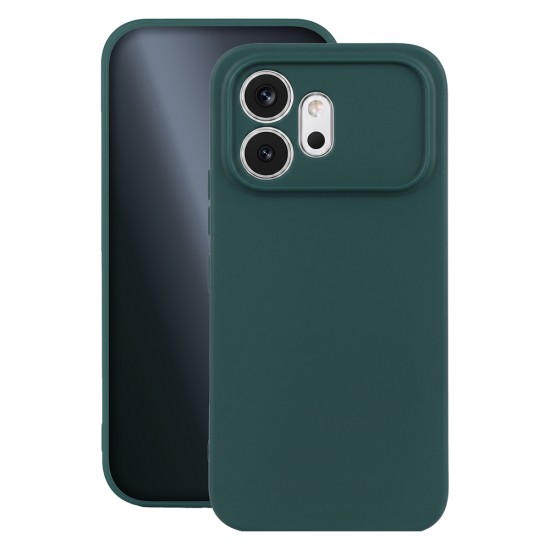 Силиконов кейс iPaky матиран, За Honor 600 Pro, Тъмнозелен