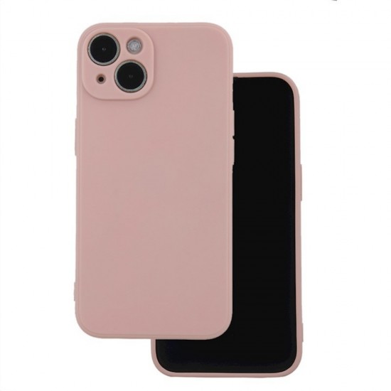 Силиконов кейс iPaky матиран, За iPhone 15 (6.1), Бледорозов от Fonax.bg