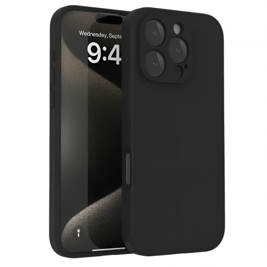 Силиконов кейс iPaky матиран, За iPhone 16 Pro Max (6.9), Черен от Fonax.bg